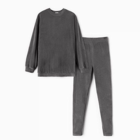 Women's costume (sweatshirt and leggings) KAFTAN PLUSHY p. 52-54, gray-6