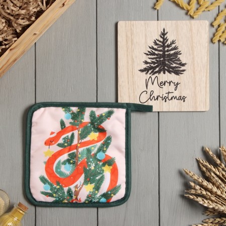 Kitchen kit Merry Christmas: stand 15*15 cm, take 17*17cm