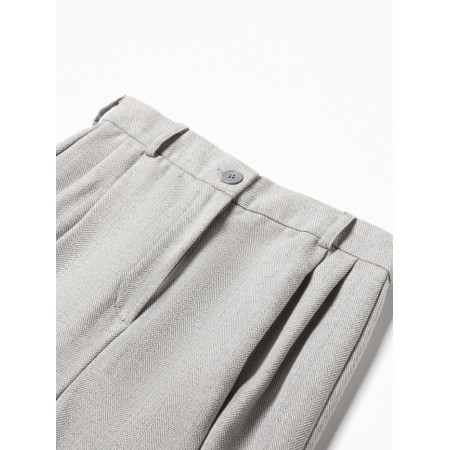Women's trousers with minku wraps: Modern Classic color-gray, pr 50-5