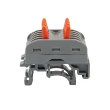 Terminal of QMS 222-425D CINGER 5-pole, with a mount on a DIN-rack (0.08-4 mm²) gray (20 pcs./Union)