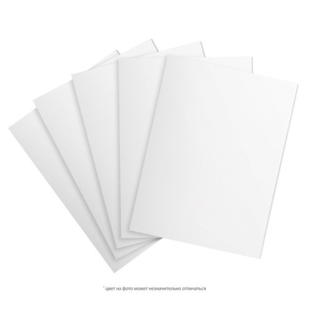 Foam card 5 mm, A3, 30 x 40 cm, matte, white, set of 5 sheets, Brauberg, 112468-1