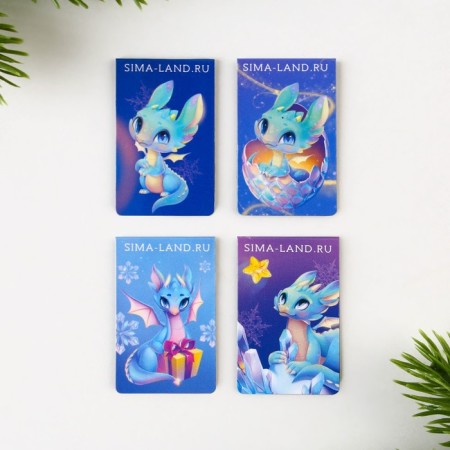 Magnetic bookmarks "Fairytale", 4 pcs mini-3