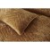 A set with a blanket "Fernand", size 240x260 cm, 50x70 cm - 2 pcs, mustard color