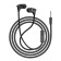 Headphones Borofone BM26 Rhythm, vacuum, microphone, jack 3.5 mm, cable 1.2 m, black