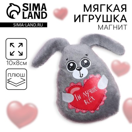 Soft toy-Magnet "You are the best", bunny