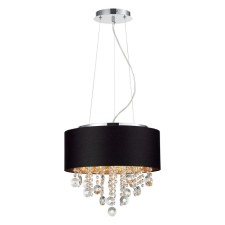 Suspension lamp ST LUCE. SL1350.403.04. Lacchia. 4x40 watts, E14, 40x40 cm, chromium color