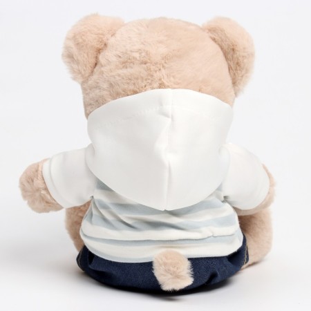 Soft toy "Little Friend", Bear in jeans and jacket-5