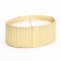 Candle "Oval" in a candlestick with narrow faces, 9x6.5x4cm, gold