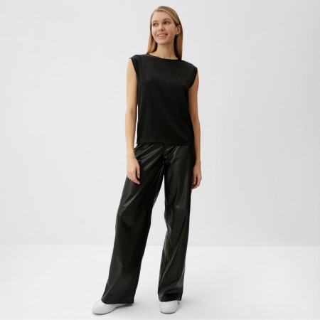 Top female minku: Casual Collection Black color, size 42-1