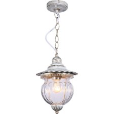 Garden-park lamp Feron PL595, IP44, E27, 60 W, 195x195x885 mm, color white gold