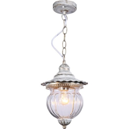 Garden-park lamp Feron PL595, IP44, E27, 60 W, 195x195x885 mm, color white gold