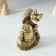 Piglite Polystone "Snake with a watering can" gold 7x6x10 cm