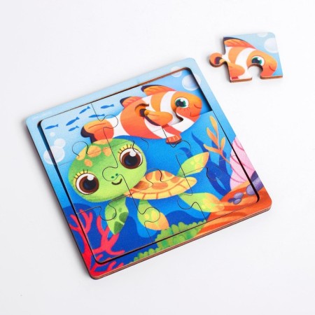 Puzzle "Sea Animals", 9 details-2