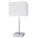 North table lamp, 1x60W E27, chromium color