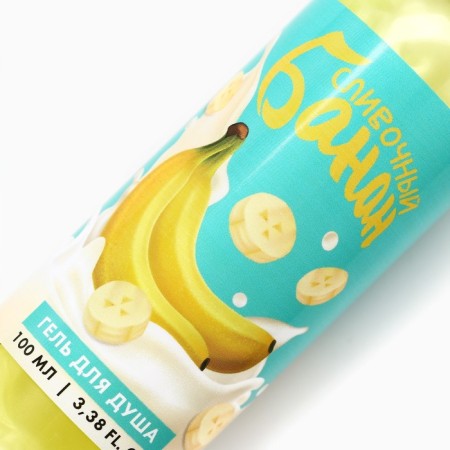 Shower gel, 100 ml, creamy banana aroma, Beauty Fox-3