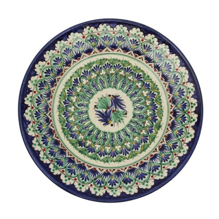 Plant of Rishtan ceramics "Patterns", 22 cm, blue-3