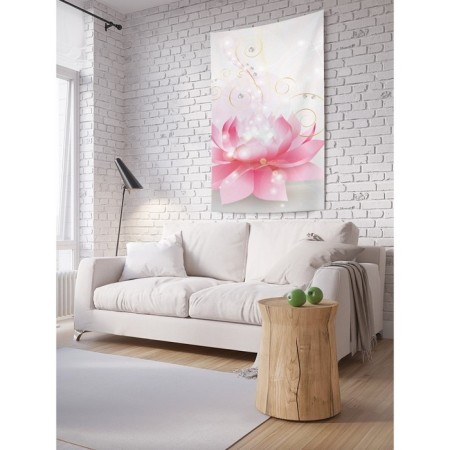 Decorative panel with photo printing "Magic Flower", vertical, size 150x200 cm
