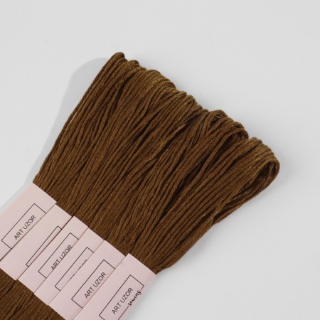 Set of threads Muline No. 433, 8 ± 1 m, 6 pcs, brown color-4