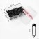 English pins, 19 × 4 mm, 80 pcs, black color