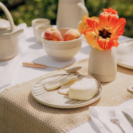 Ceramic plate SL Home "Raisia", d = 21 cm, beige color-4