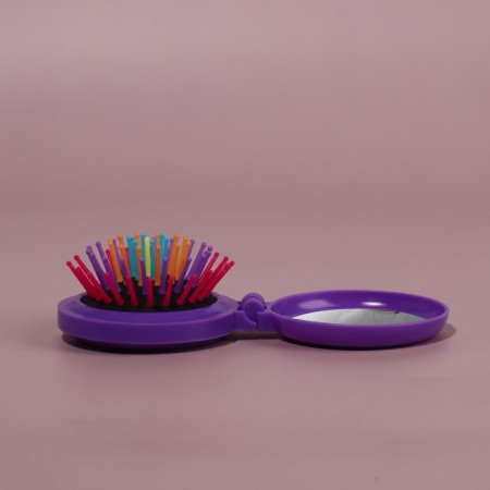 The comb is massage, folding, with a mirror, d = 6 cm, color mix-7