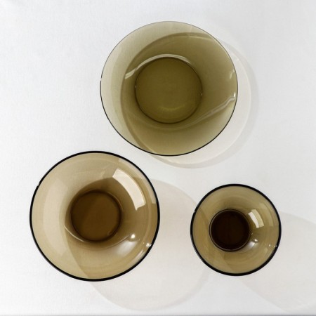 Dining Basilico set, 30 objects, brown color-1
