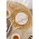 Set of serving napkins on the table "loft", 4 pcs, d = 38 cm, sand color