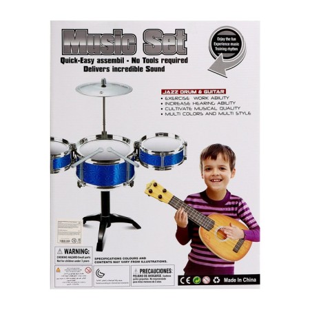 Drum installation "Cool musician", with a guitar, mix-11