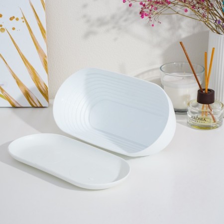 A cactus pot with a stand “Alice”, 0.9 l, white color-5