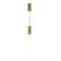 Suspended Technical P101PL-L500-12W3K-BS, LED, 12 W, 60x60x500 mm, 850 lm, 3000K, brass