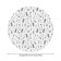 Grindard on the Christmas set, round, oxford, elastic band, size 120x120 cm, diameter 75-100 cm