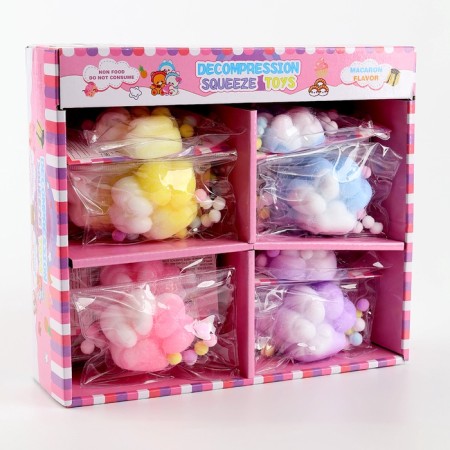 Squish anti -stress - Taba Law toy, with fluffy sprinkling, mix-12