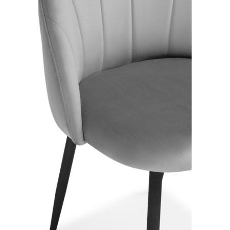 STULL OF A MARAL CARKASAS Logan Metal/velor, black/light gray 48x52x82 cm-5