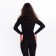 Female thermal underwear (longshit, leggings), black color, size 42-44 (s)