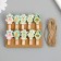 Decor for creativity tree "Procedic. Avocado and dancing" set of 10 pcs 3.9x2.3x1.2 cm