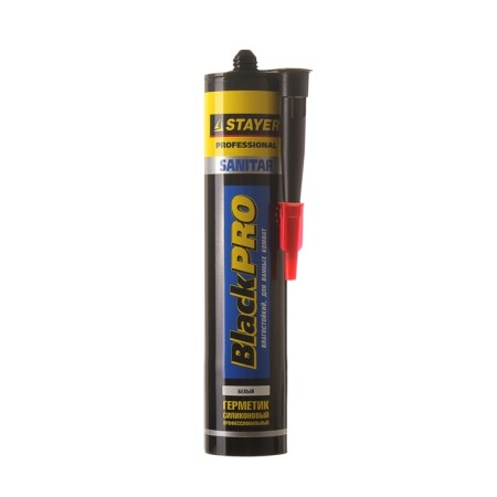 Sealant 260 ml Stayer Master, sanitary, white, for rooms with high humidity