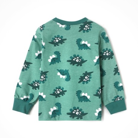 Pajamas for boys, color green, height 122 cm-5