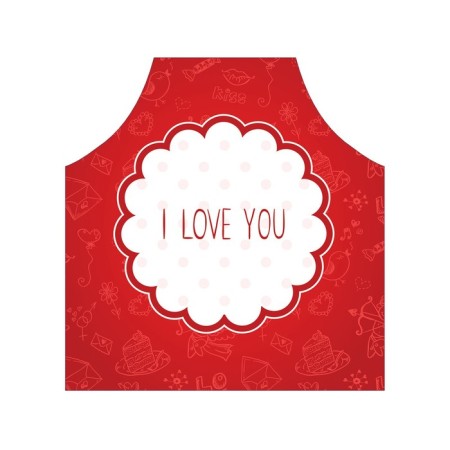 Apron kitchen with a photo print "Feast of the holiday", adjustable, size OS-2