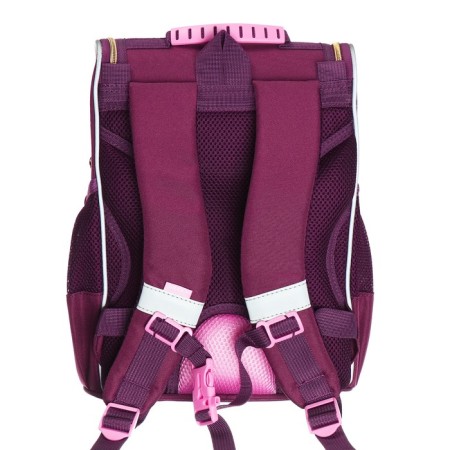 School standard, 33 x 25 x 13 cm, Grizzly, + bag for shoes, plush, burgundy-4
