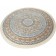 Round Mashad 1200 G129, size 250x250 cm
