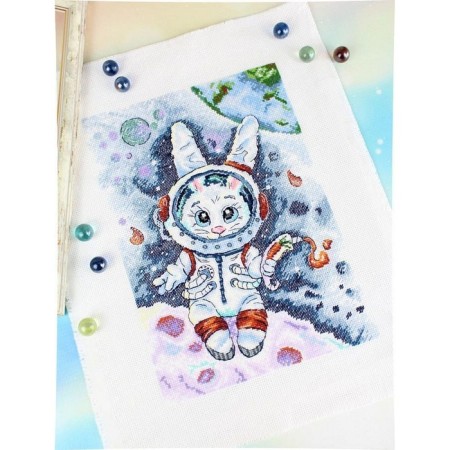 Embroidery Set "Lunar Hare" 28 × 20 cm-3