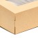 Packaging for products, craft with a window, 23 x 14 x 6 cm, 1.9 l, set 10 pcs.