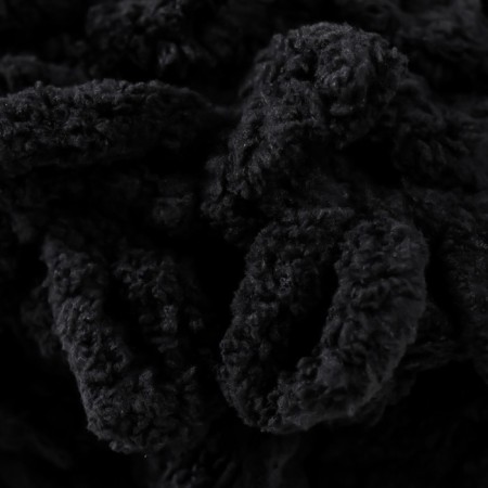 Yarn "Puffy" 100 % micropoliester 9m/100g (60 black)-2