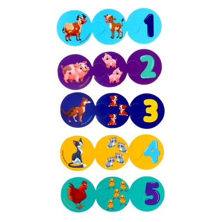 Puzzles "Mom, baby and score"-5
