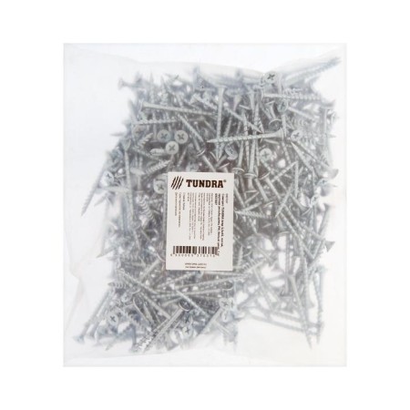 Self -cutting 3.5x45 mm tundra Premium, Secure, Large thread, PH slot, white zinc, 1 kg-1