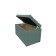 Puff with a lid and weighting, 800 × 400 × 420 mm, bingo velor, Mint color