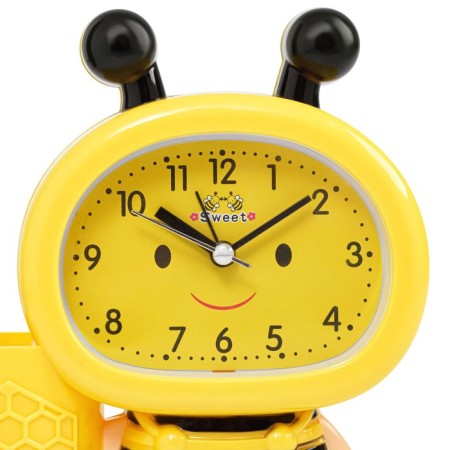 Alarmade "Bee", with a pencil, discrete move, D-9 cm, 14.5 x 14 cm, yellow-4