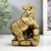NECK Polystone for bronze "Elephant with an elephant - trunks up, on coins" 10x7.2x6.8 cm