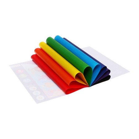 Colored paper A4, 8 sheets, 8 colors "Underwater World", newspaper, bilateral, on the bracket, mix-5