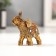 Polystone souvenir "Bronze elephant with a blanket from the Arab carpet" 6.5x5.7x2.8 cm
